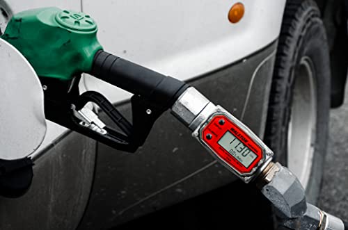 Stainless Steel GH-5630 Digital Fuel Meter 1 Inch, Fuel Meter for Diesel, Gasoline, Kerosine, Lubricants, 1” NPT