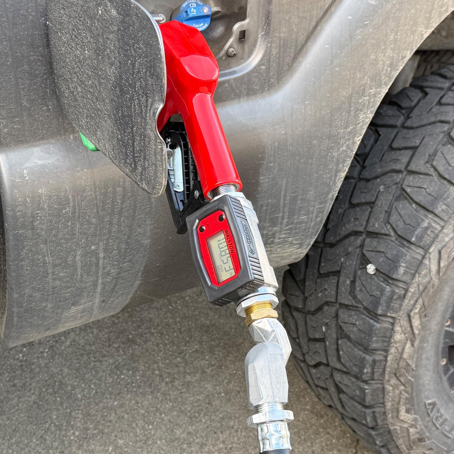 Stainless Steel Elite Series Digital Fuel Meter 1 Inch, Heavy Duty Fuel Meter for Diesel, Gasoline, Kerosine, Lubricants