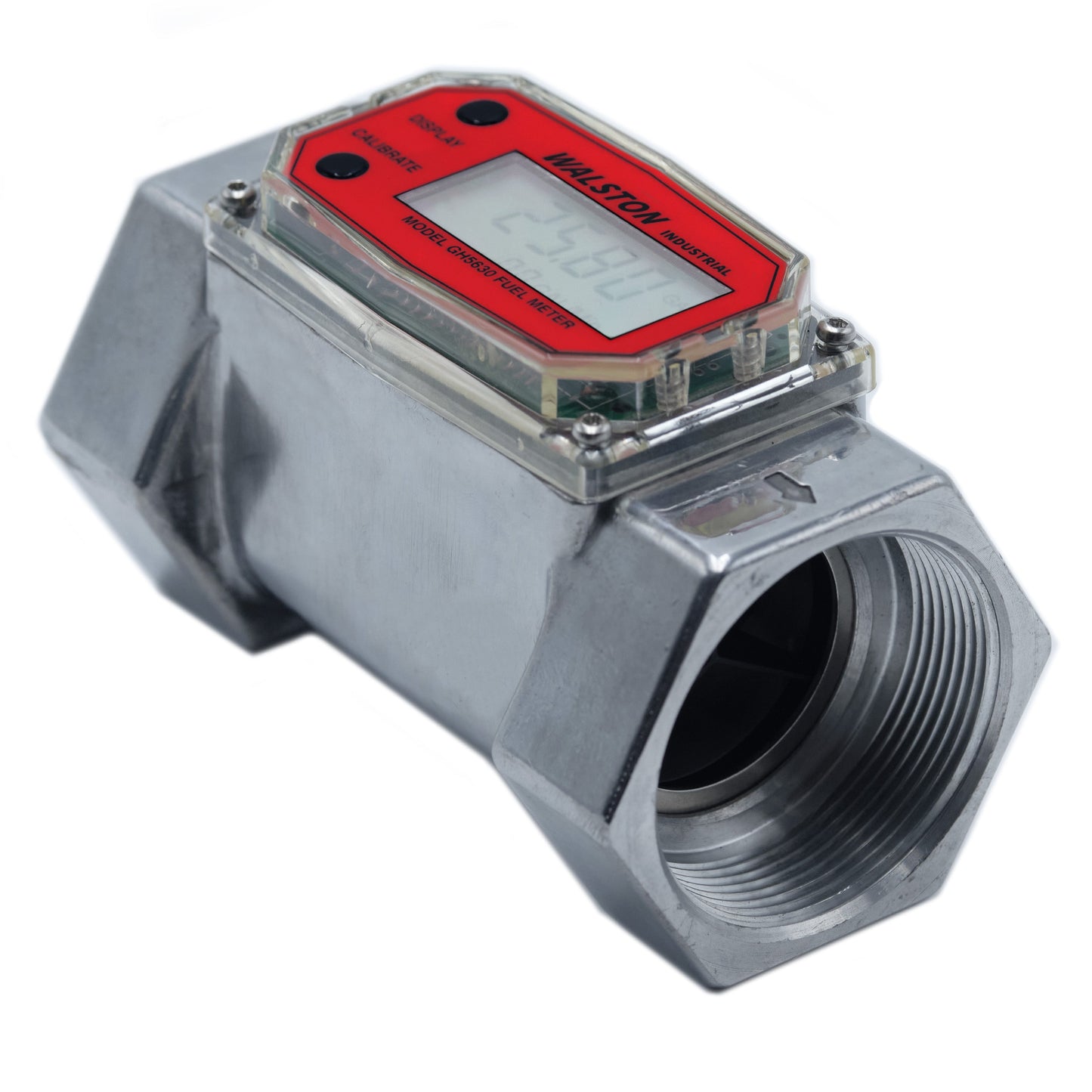 Stainless Steel GH-5630 Digital Fuel Meter 2 Inch, Fuel Meter for Diesel, Gasoline, Kerosine, Lubricants, 2” NPT