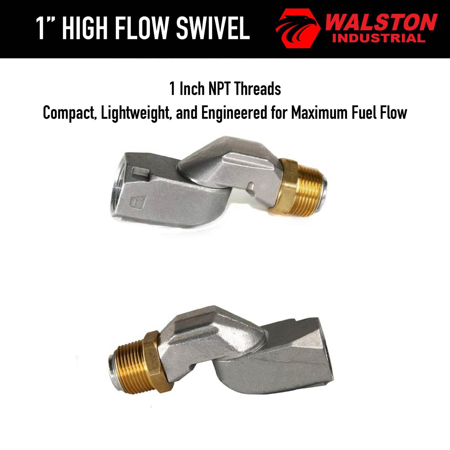 GH5320 Fuel Swivel 1 Inch NPT rotating swivel fitting for 1 inch fuel hose & nozzle